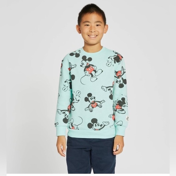 Kids' Disney 100 Mickey Mouse & Friends Printed Pullover Sweatshirt large unisex - Picture 1 of 5
